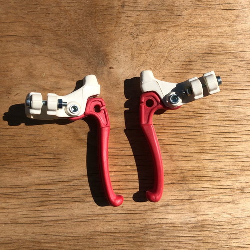 Brake levers for BMX bike red new, pair