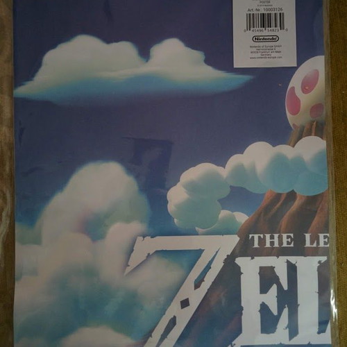 Zelda Link's Awakening συλλεκτική αφίσα καινούργια