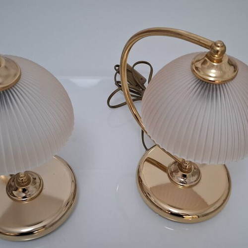 Table lamp set used, 2 pieces