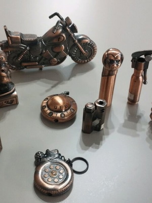 Vintage lighters used, pack of 9 pieces