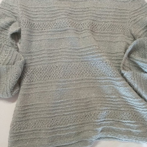 Set blouse and long cardigan with silver thread handmade, beautiful colors
