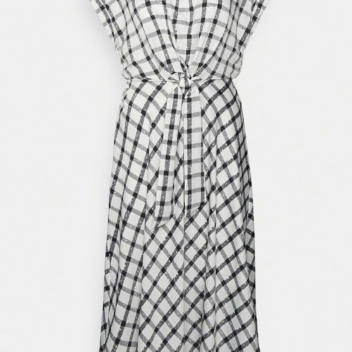 DKNY elegant midi dress, black and white, size M