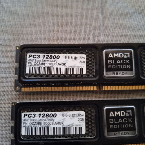 AMD Black Edition memory used, pack of 2