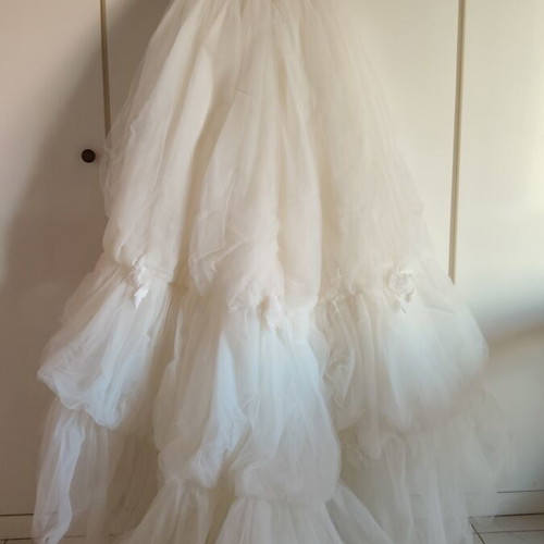 Pronovias San Patrick wedding dress, romantic style, tulle skirt