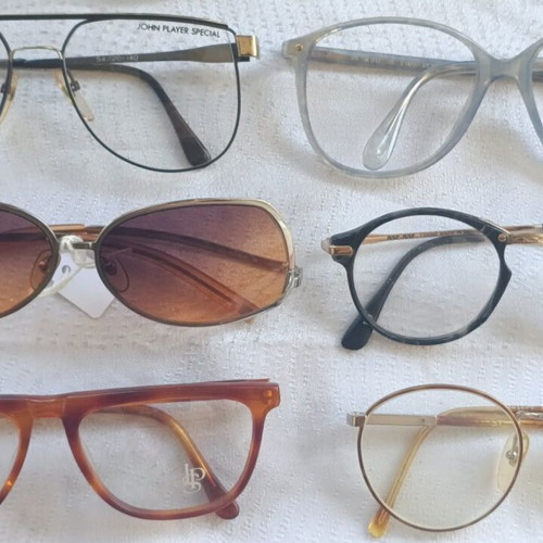 Hilton Used Eyeglass Frames Pack of 24 with Balenciaga, Zeiss, Lotus