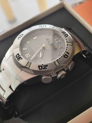 Elgin Heartmeter wristwatch new, sapphire glass, waterproof