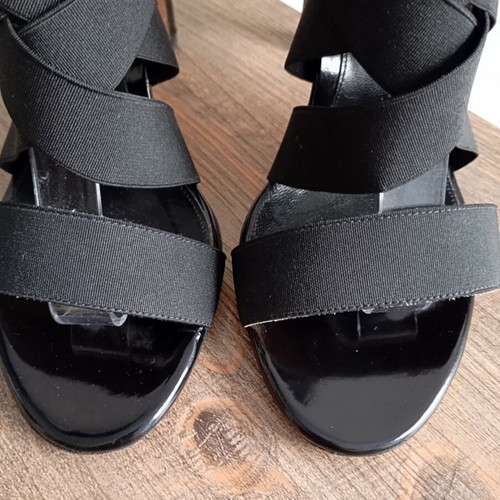 Sergio Rossi leather sandals like new, size 37, black