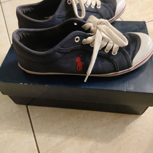 Polo Ralph Lauren fabric shoes like new, blue, size 39.5-40