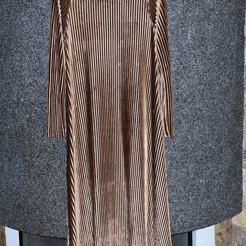 Velvet maxi dress gold like new