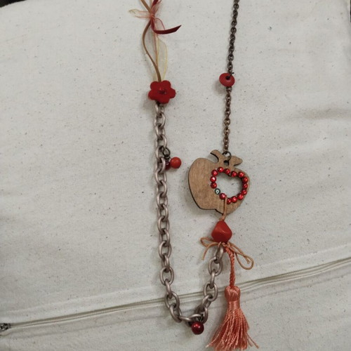 Necklace used with red gem missing
