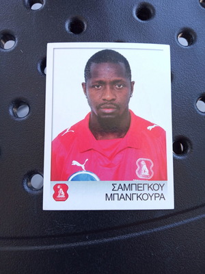 Panini Superleague Greece 2008-2009 Sticker No289 Sampegkou Bangoura new
