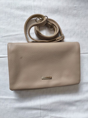 David Jones χιαστί clutch τσάντα μπεζ καινούργιο