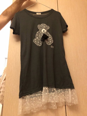 Short winter dress one size gray