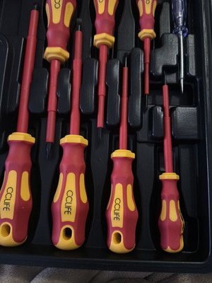 CCLIFE Electrician Tool Set 3 Cases Insulated 1000V