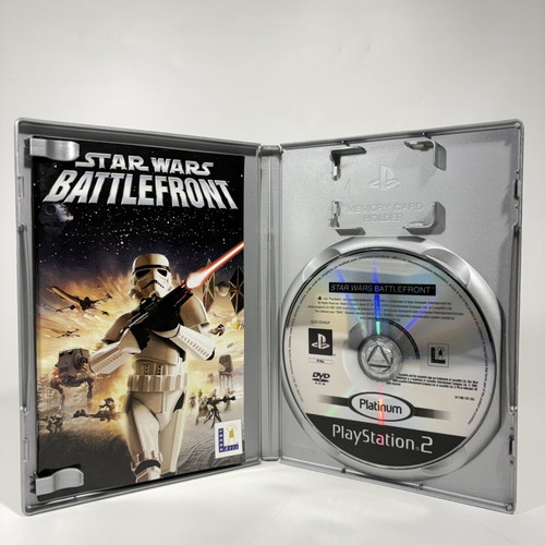 Star Wars Battlefront Platinum for PlayStation 2 used, complete with manual