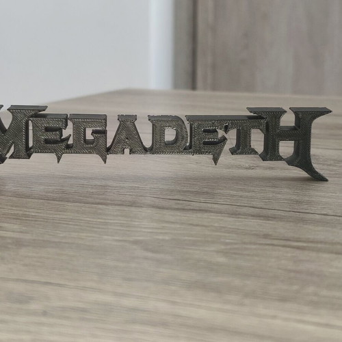 Megadeath logo stand new, 16x3x2cm