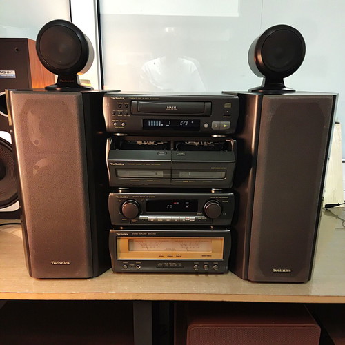 Technics SC-CA1080 / CA1060 Vintage Hi-Fi Component System used with speakers