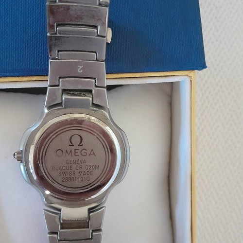 Omega wristwatch, grey, unisex
