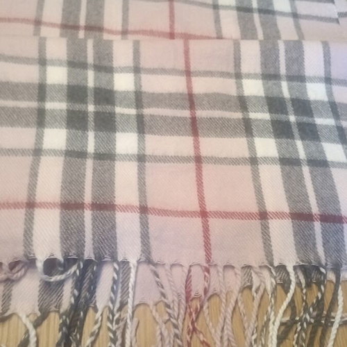 Achilleas Accessories pink checkered scarf new