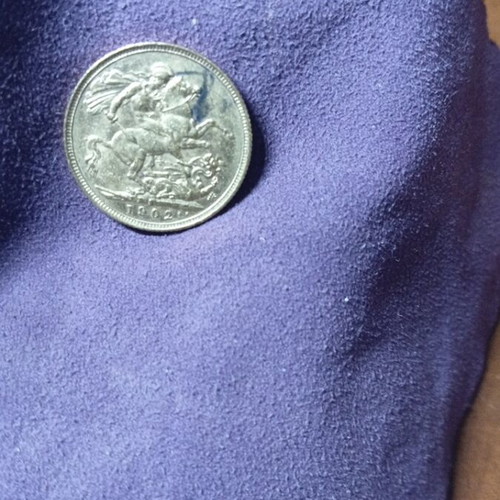 Βρετανική χρυσή λίρα 1902 μεταχειρισμένη με ειδική θηκουλα