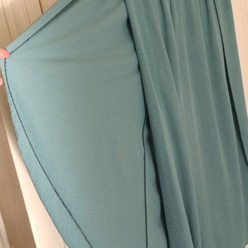 Turquoise women's set with wide blouse and pants