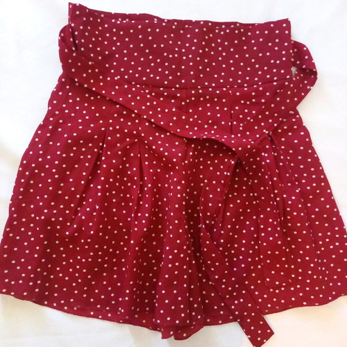 Skort polka dot red/burgundy new, size M 38 10