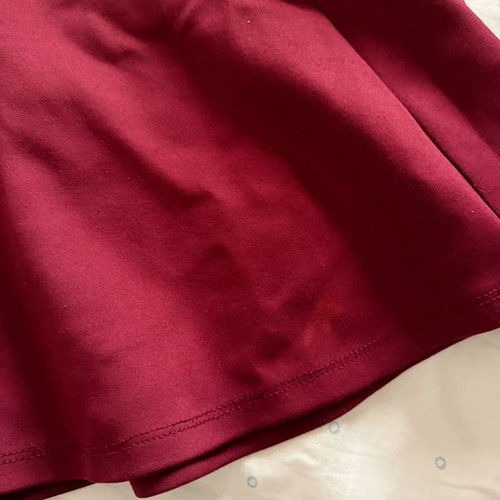 Stradivarius mini skirt used, burgundy, size S