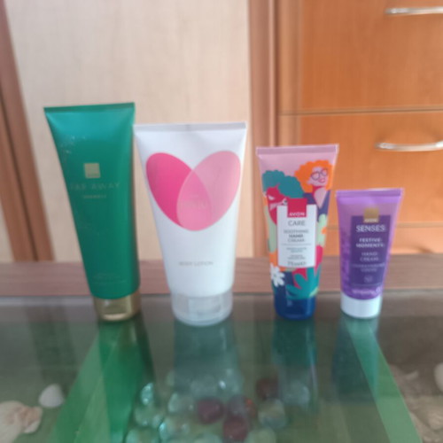 Body and hand creams with floral scent, new