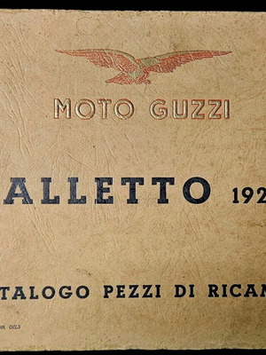 Moto Guzzi Galletto 192 Spare Parts Catalog like new 1954