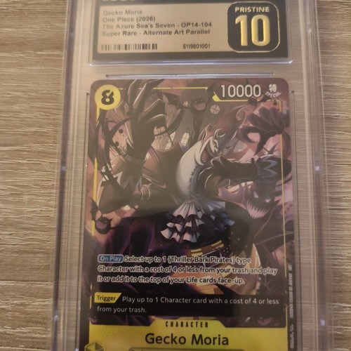 Gecko Moria OP14-104 Alternate Art Parallel One Piece card CGC Pristine 10