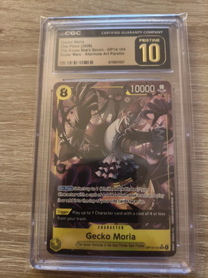 Gecko Moria OP14-104 Alternate Art Parallel One Piece card CGC Pristine 10