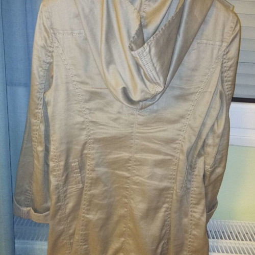 Ikks beige linen coat like new
