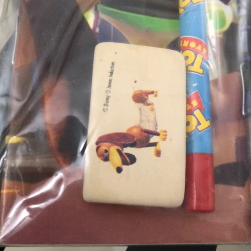 Toy Story school set Buzz with 2 small notebooks, pencil, ruler, eraser new