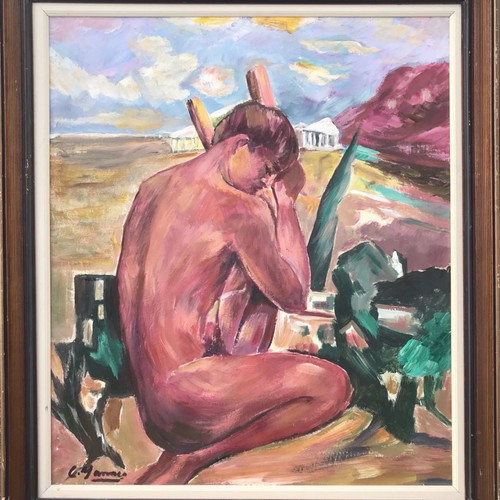 Oil painting by Konstantinos Yiannakopoulos (Yannaco) like new