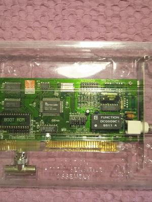 Genius LAN GE2000II Ethernet Adapter sealed vintage ISA combo card, new