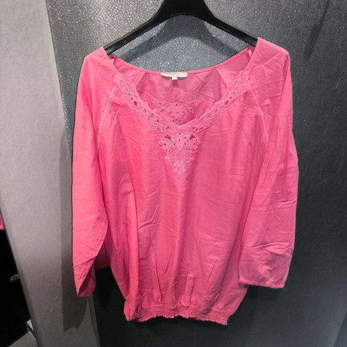 Pink cotton shirt Etam new, size large