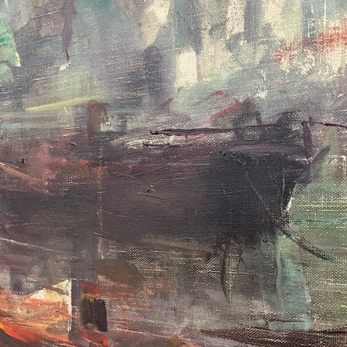 Artwork by Dora Bouki featuring Ships, new, framed