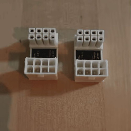 Set of 2 GPU 180 Degree Adapters Dual 8-Pin White Reverse Edition new