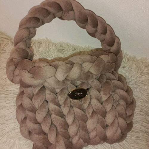 Marshmallow handmade small handbag new