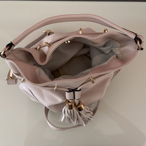 Nolah shoulder bag like new, nude color with tassels