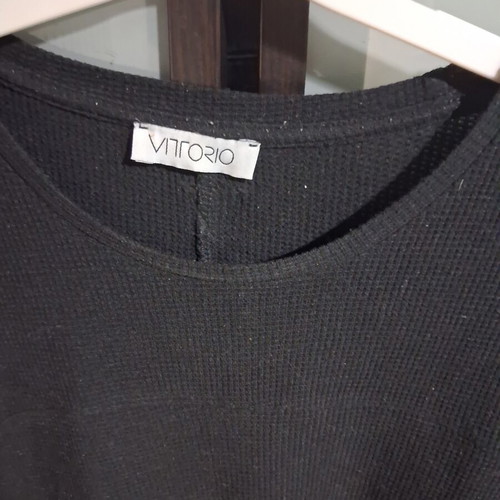 Vittorio men's shirt like new, black, size large