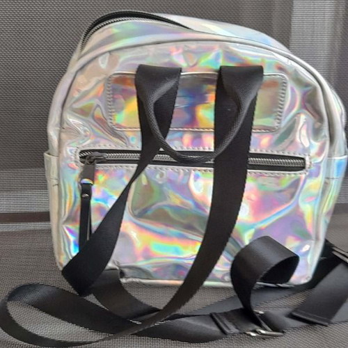 Children's silver iridescent backpack like new