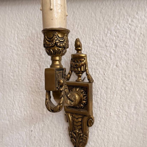Vintage wall lights set of 2 used, 18x5 cm each