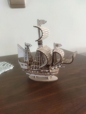 Decorative boat new, height 15 cm, length 15 cm