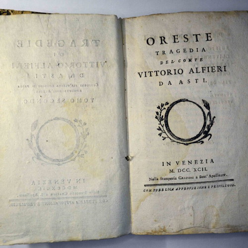 Tragedie Di Vittorio Alfieri Da Asti Volume Two used