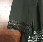 Pepper fashion φόρεμα σαν καινούργιο, μαύρο με λεπτομέρειες tweed και παγιέτα