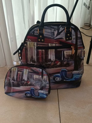 Verde bag and pouch like new multicolor