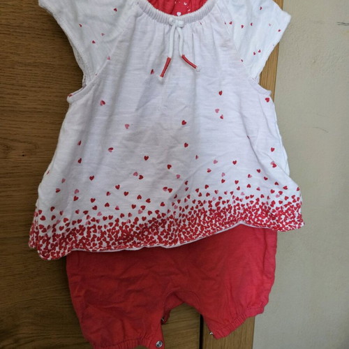 Mothercare baby romper for girl 6-9 months like new