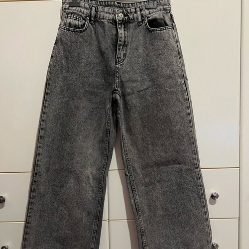 Grey denim pants like new, size XXS