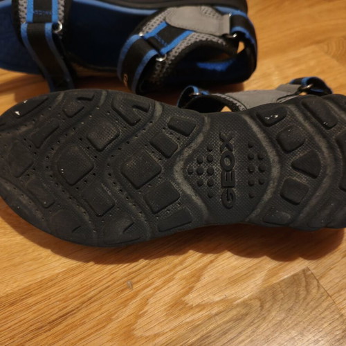 Geox sandals for boys used, size 34, black and blue